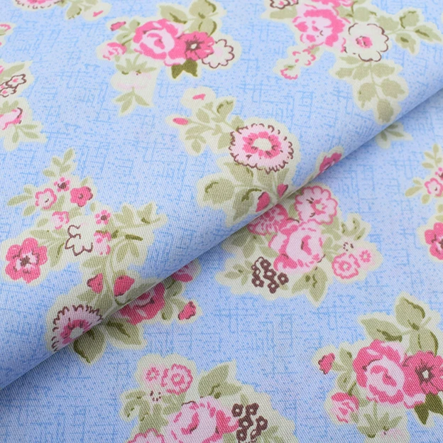 1 pcs 50x160cm Chainho, саржевая хлопковая ткань с принтом, плотная, мягкая, непрозрачная, Лоскутная одежда, DIY шитье и материал для стеганых изделий для ребенка и ребенка, полуметра - Цвет: 1 pcs 50x160cm