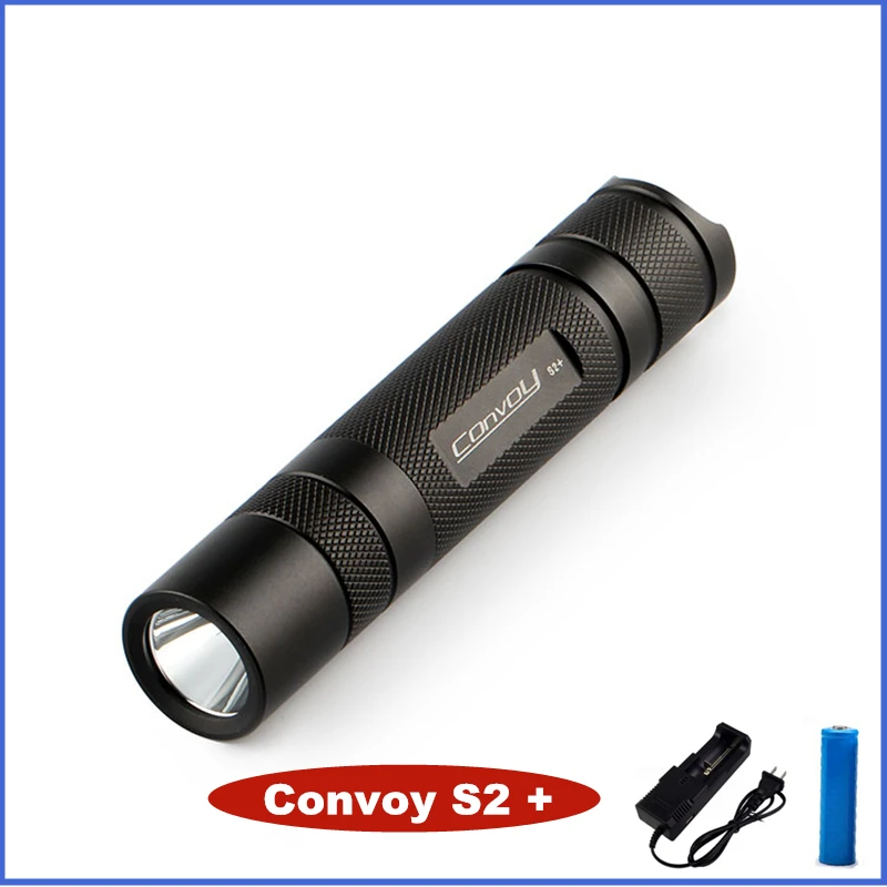 Светодиодный светильник Convoy S2 + черный УФ 365nm nichia 365UV светоотражатель OP