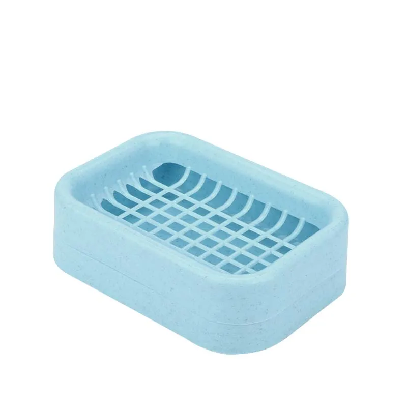 1 шт Двойная Слои пластиковый держатель для мыла дренаж мыльница душ Soapdish Non-slip блюдо дренажный инструмент Аксессуары для ванной комнаты