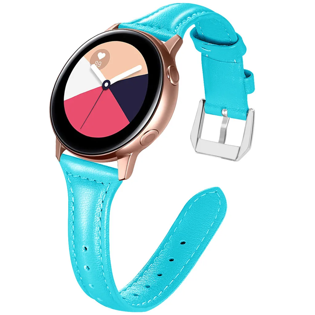 Ouhaobin роскошный кожаный ремешок для часов samsung Galaxy Watch Активный браслет сменный ремешок аксессуары 906#2