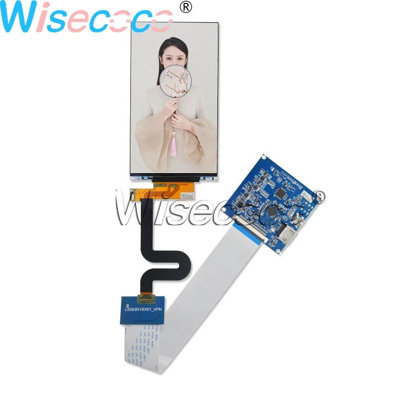 LS063R1SX01 6,3 дюймов 1440 × 2560 ips 2K экран ЖК-модуля с 60 контактами MIPI HDMI USB драйвер плата удалена подсветка для 3D-принтера