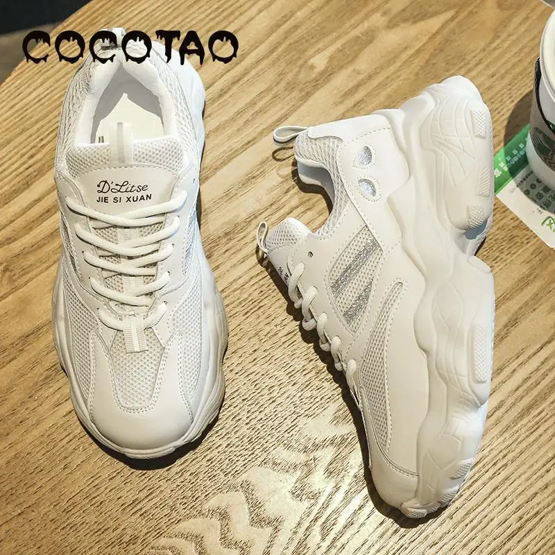 

Shoes Women's Shoes 2019 Autumn New Joker Thick Bottom Increased Leisure Intellectual Smoked Sneakers Tide Summer Sport Woman