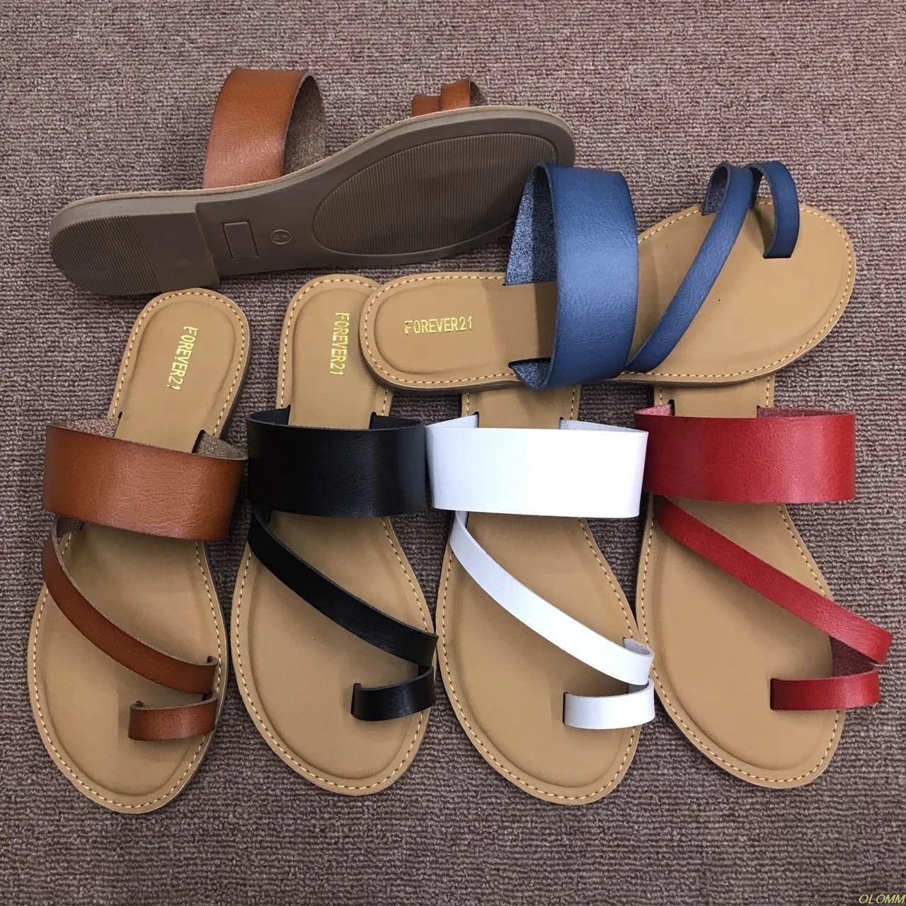 

Square Toe Flat Slides Sandals Women White Black Leather Slippers Flip Flops Slippers 2019 Summer Women Slippers Shoes Slip On