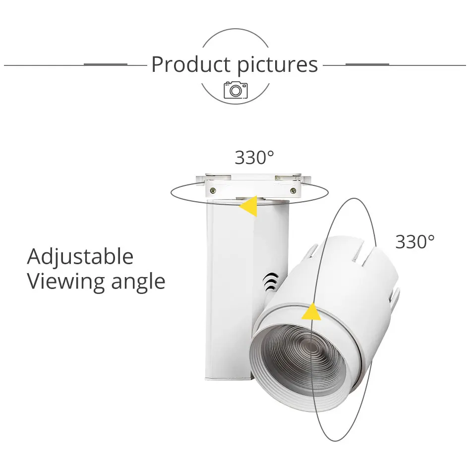 Modern Dimmable Led Track Lights 30W40W Rail Spotlight Clothing Shop Showrooms Windows Ceiling Zoomable Track Lighting Fixture (14)