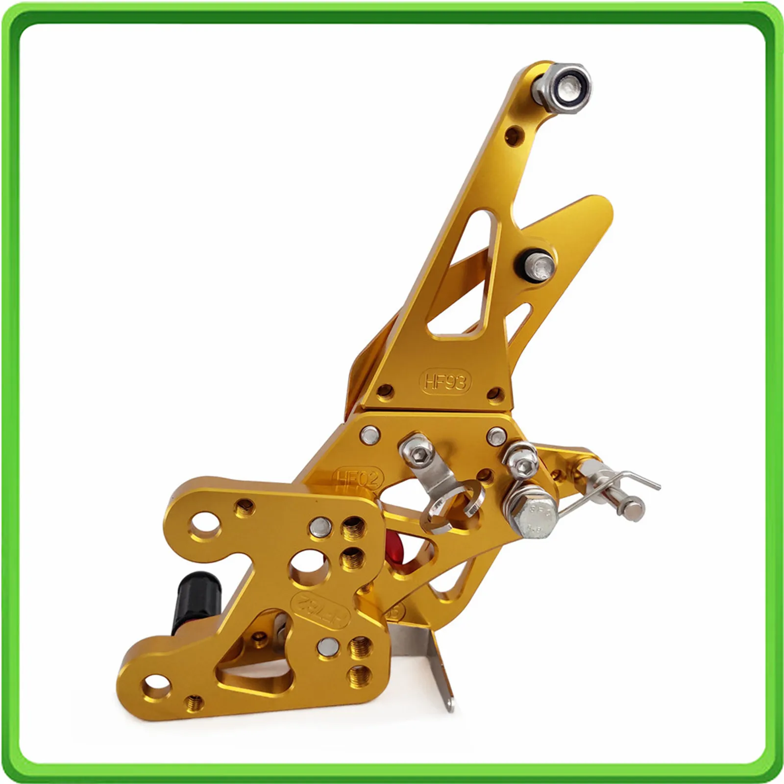 Rearsets сзади комплект одежды ног колышки педаль для Yamaha FZ1 2006 2007 2008 2009 2010 2011 2012 2013 золото