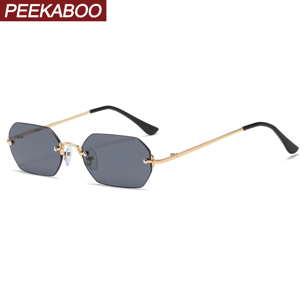 Gafas De Sol Rectangulares Retro UV400 Para Hombre Y Mujer – Montura De Metal Con Estilo Steampunk Y Cordón Incluido