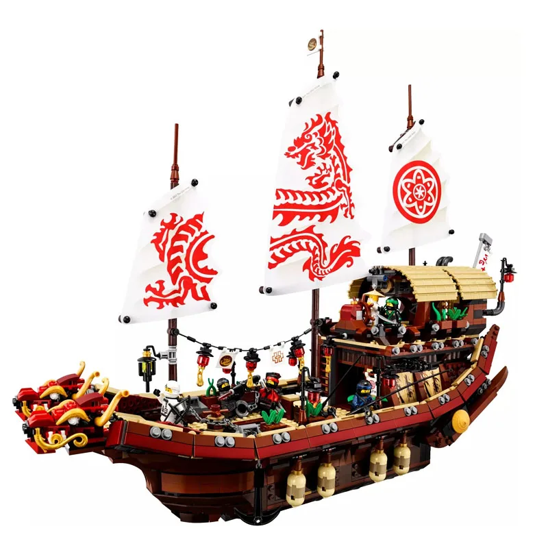 

New Ninja Series Bricks The Destiny's Bounty Compatible Legoingly Ninjagoingly 70618 Building Blocks for Children Christmas Gift