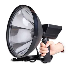 Lámpara de Xenón HID portátil de mano, 9 pulgadas, 1000W, 245mm, para acampar al aire libre, caza, pesca, foco de luz brillante