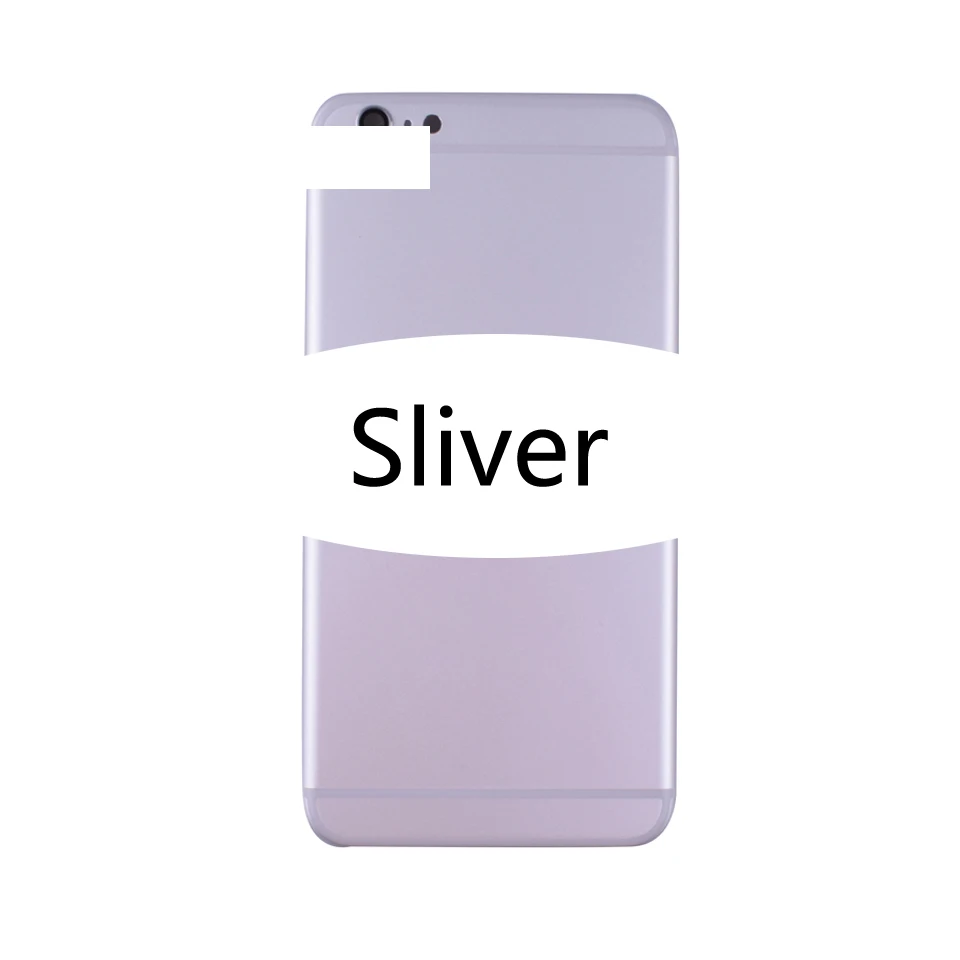 5," качественный для iphone 6 Plus 6 P задний промежуточный корпус Аккумулятор для шасси крышка двери для iphone 6 Plus Корпус задняя крышка - Цвет: 6P-Sliver