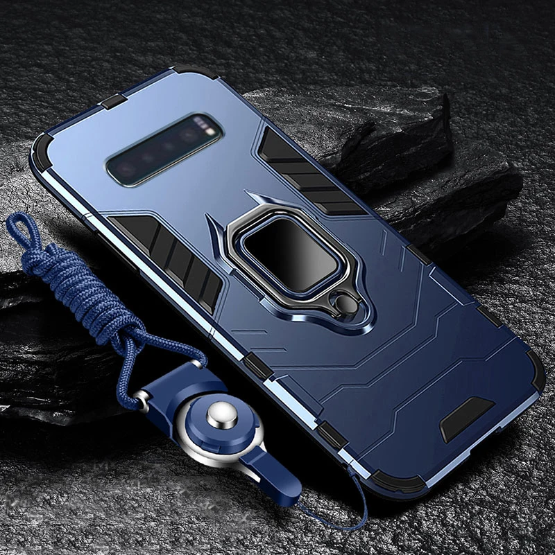 Для OPPO Reno 2Z 2 2F Чехол Жесткий ПК с подставкой кольцо Броня противоударный защитный