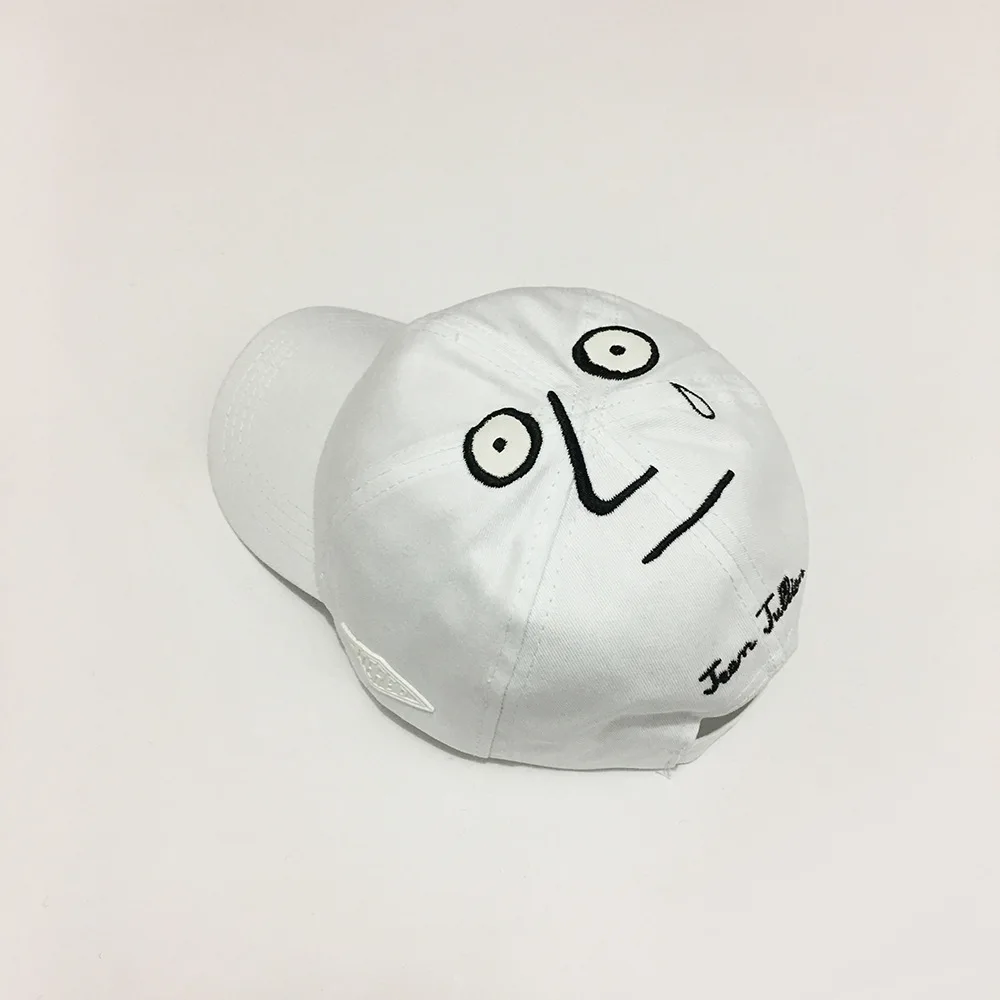 

Funny Hat Facial Expression Baseball Cap Women Men Hip Hop Cap Teenagers Streetwear Harajuku White Pink Gray Casquette