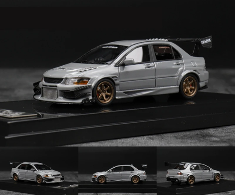 1: 64 весы EVO VII Nine generation модель автомобиля серая Смола высокое моделирование статическое состояние игрушки автомобили модулы изысканный коллекционный подарок