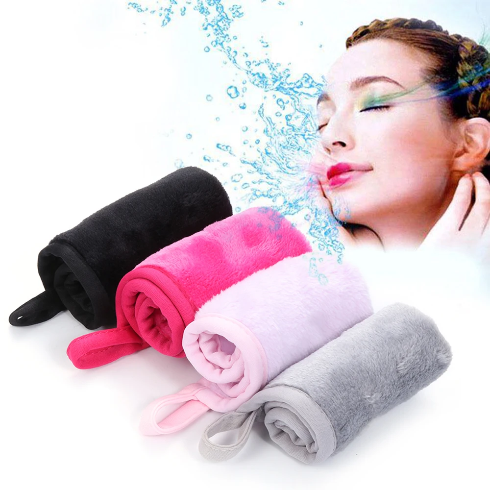 1Pc 20*20cm Reusable Microfiber Facial Cloth Face Towel Makeup Remover Cleansing Glove Tool Beauty Face Care Towel Cosmetic Puff