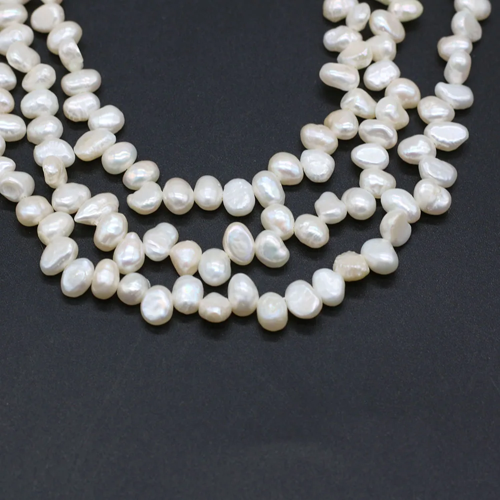 

Natural Freshwater Pearl Beads Irregular Loose There Seven Hole Bead For Jewelry Making DIY Charm Bracelet Necklace Accessories
