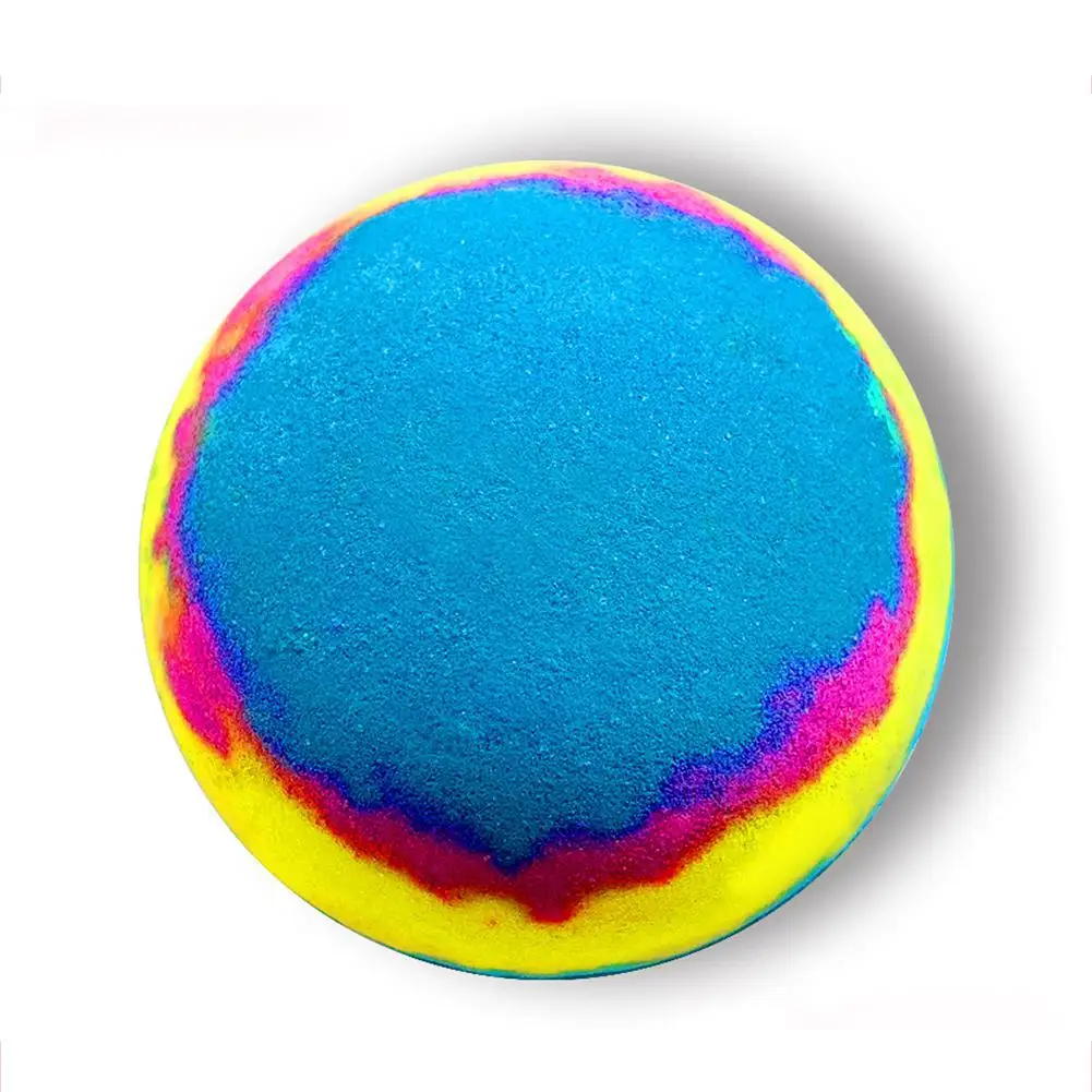

VIBRANT GLAMOUR 1 Pc Rainbow Starry Sky Spa Bath Bomb Salt Ball Aromatherapy Type Body Cleaner Handmade Bath Ball