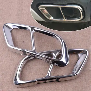 

beler 2PCS Chrome Stainless Steel Exhaust Mufflers Cover Trim Fit for BMW X5 G05 X7 G07 2019 2020