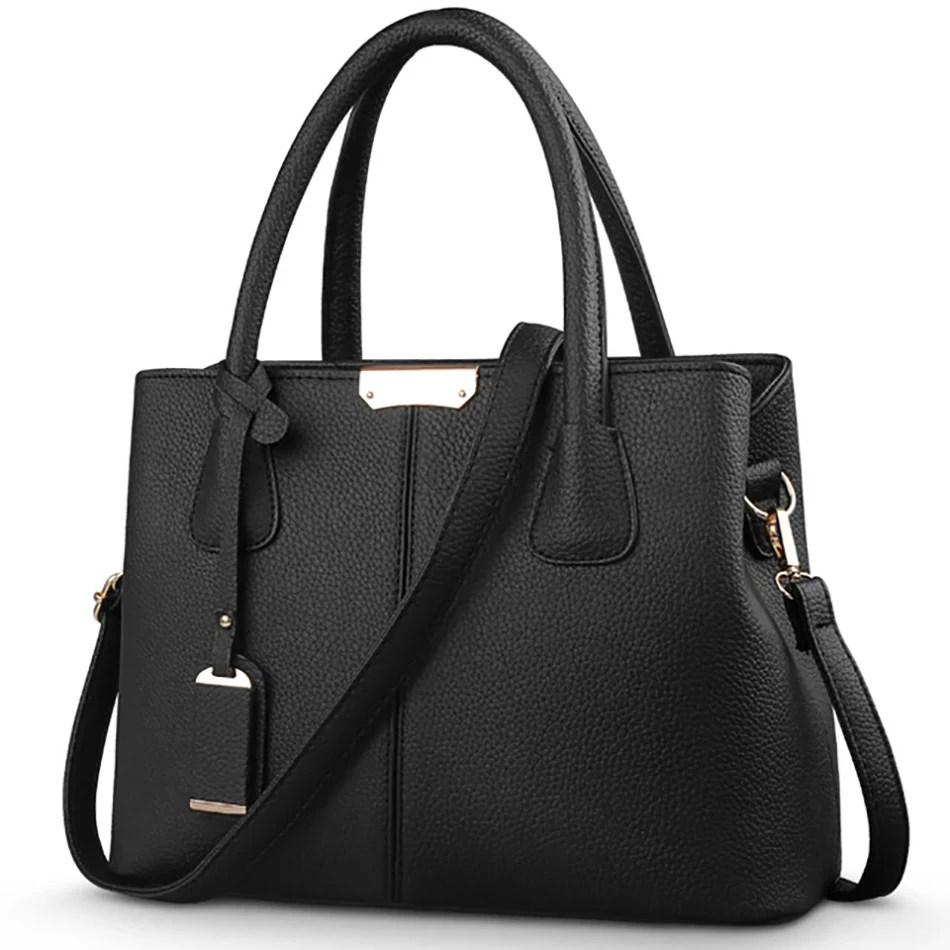 Borsa a mano bianca elegante da donna in morbida pelle con tracolla, borsa a tracolla da donna, borsa femminile alla moda, tasca Bolsa, con manico superiore_voghion.com