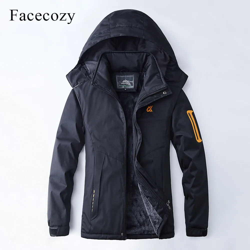 Facecozy Новый Для мужчин Для женщин зимние Водонепроницаемый Пеший Туризм флисовая куртка Теплая Флисовая одежда для рыбалки Ветрозащитный