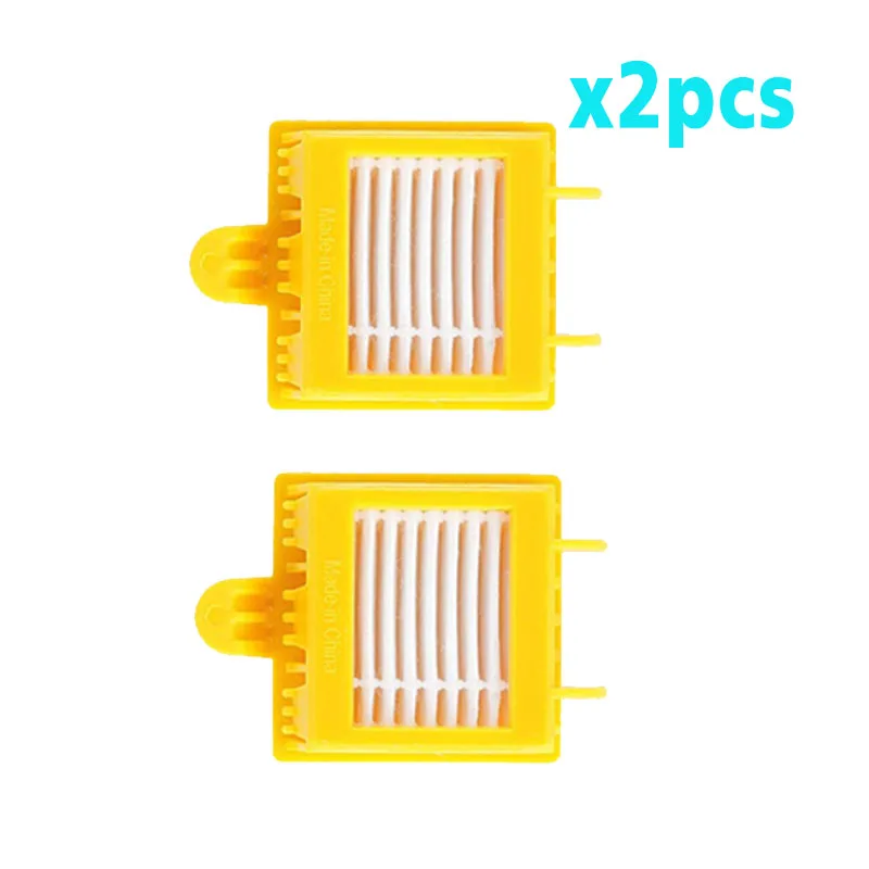 2pcs filter Фильтр однократного применения щетина и гибкая резиновая щетка боковая щетка Запасной комплект для iRobot Roomba 700 серии 760 770 780 790 аксессуар - Цвет: 2pcs filter