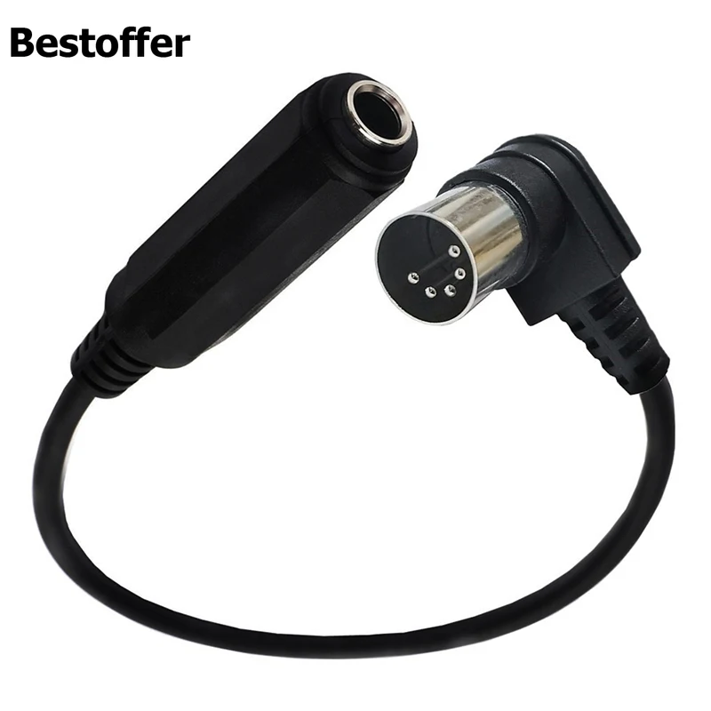 30CM DIN 5  MIDI-6.35mm TRS Male-Female 90  ̺ , MIDI Ű ŵ Ÿ  
