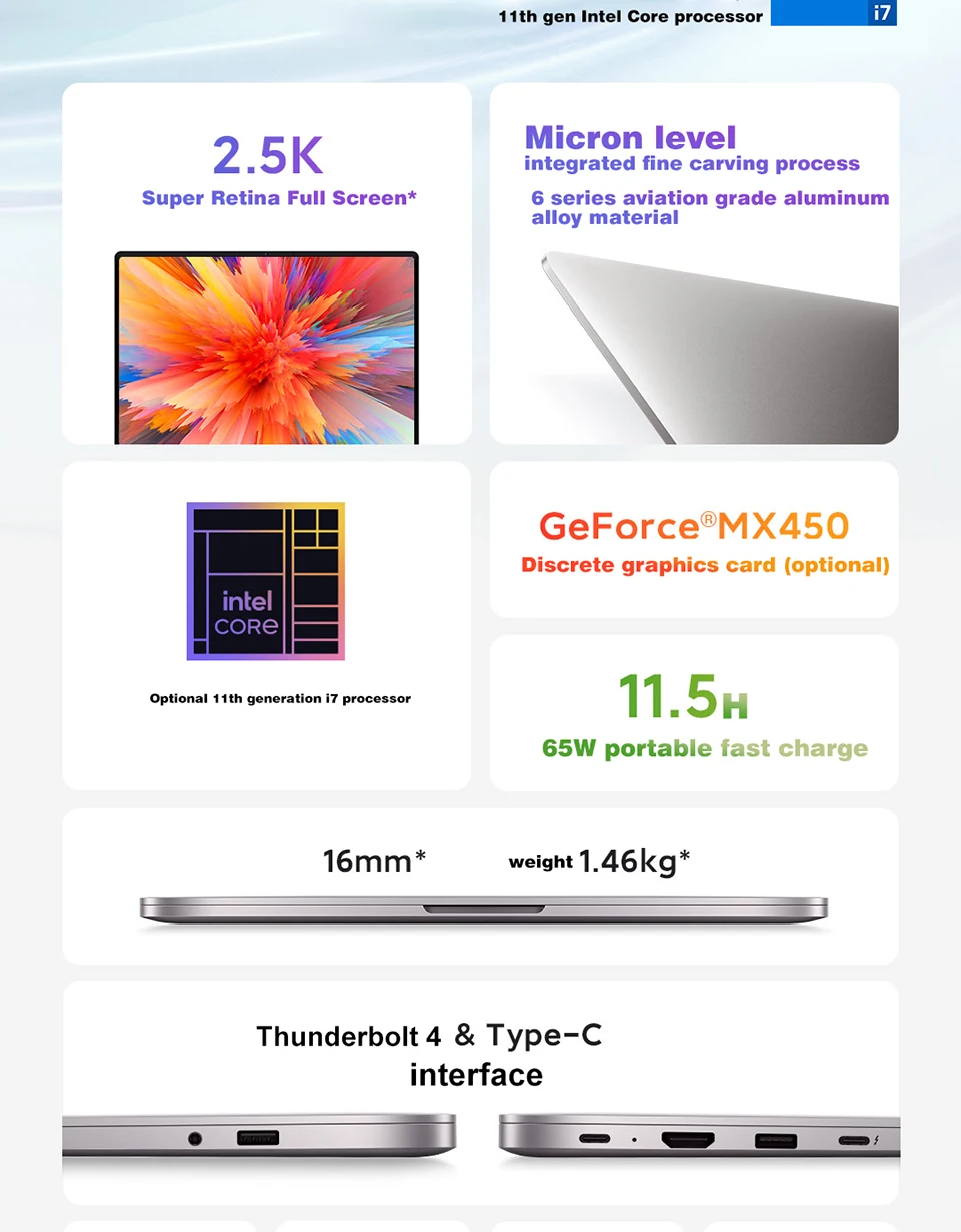 Xiaomi RedmiBook Pro 14 - Intel MX450, i5-11320H/i7-11390H, 16GB DDR4, 512GB PCIe SSD, Global Version, Win10 Notebook PC. Description Image.This Product Can Be Found With The Tag Names Computer Office, Laptop, Laptops