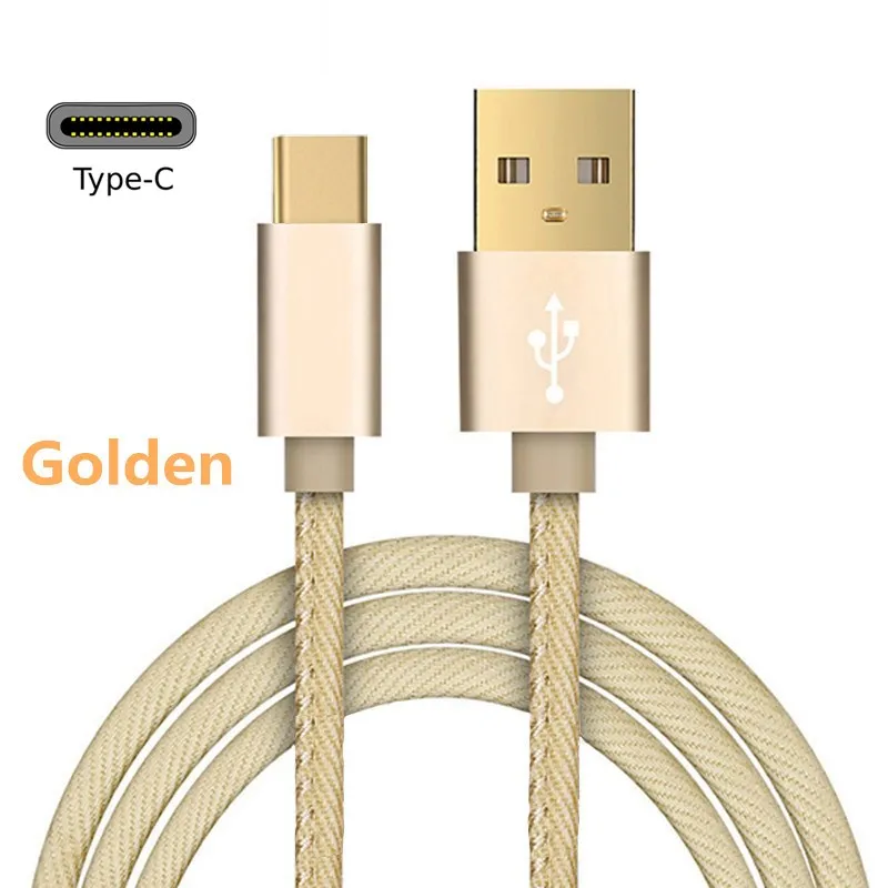 3 А usb type-C кабель для Xiaomi Redmi Note 7 USB-C кабель для быстрой зарядки мобильного телефона type-C huawei P30 samsung Galaxy S9 8 Plus 10 - Цвет: Golden
