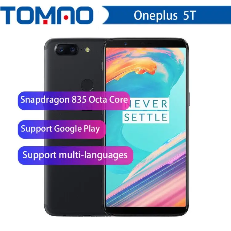 Смартфон OnePlus 5 T Android 6 ГБ + 64 Восьмиядерный процессор Snapdragon 835 экран 01 дюйма 1080x2160P