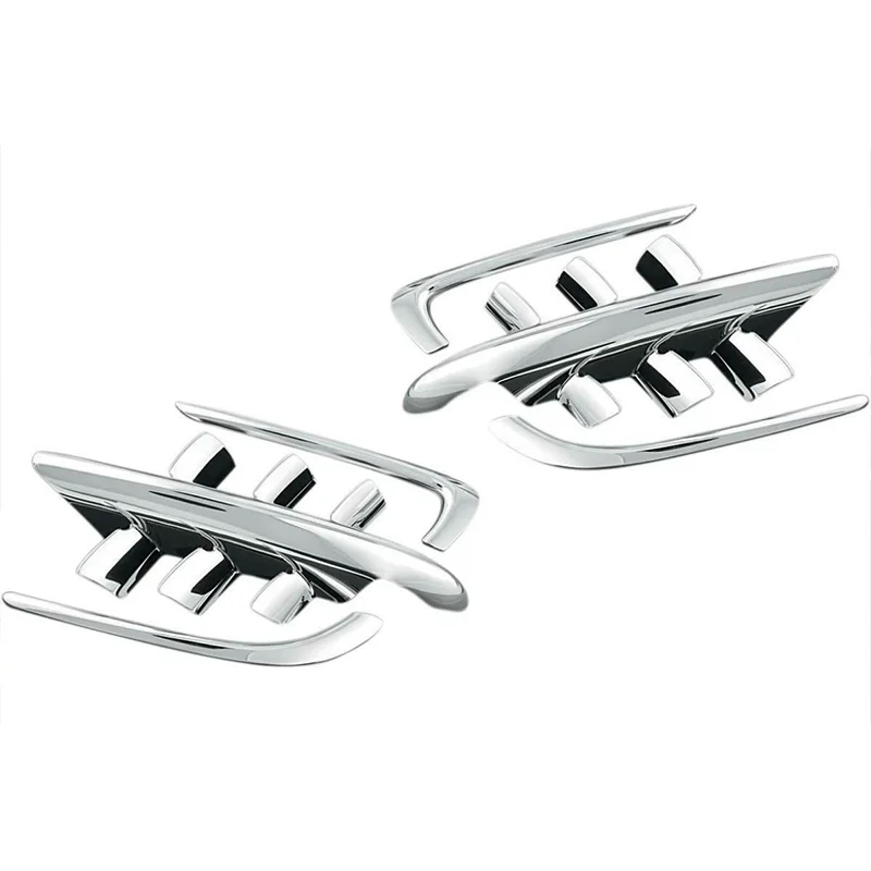 

Motorcycle Chrome Shark Gills Fairing Accents Decoration Parts for Honda Goldwing GL1800 2001-2010 1 Set 6 Pcs