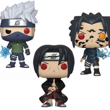 FUNKO POP Naruto, Shippuden, SASUKE Curse Mark Uchiha Itachi Hatake kakahi ПВХ виниловые фигурки Коллекция Модель игрушки