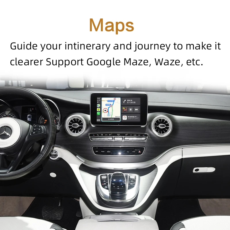 Sinairyu мультимедиа Mercedes V-Class Беспроводная OEM Apple Carplay Aftermarket Модифицированная- обновленная Поддержка камеры заднего вида