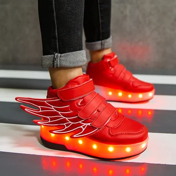 

2020 Sneakers roller shoes With two Wheels Wheelys Led Shoes Kids Girls Children Boys Light Up Luminous Glowing Illuminated