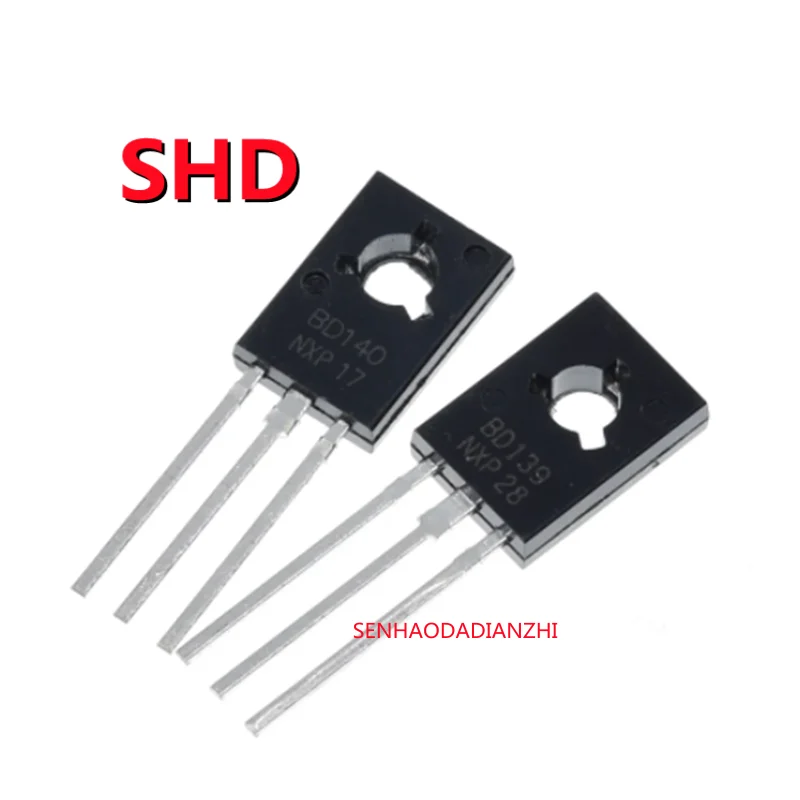 

10PCS BD139 BD140 ( 5PCS BD139 + 5PCS BD140 ) TO126 TO-126 new voltage regulator IC