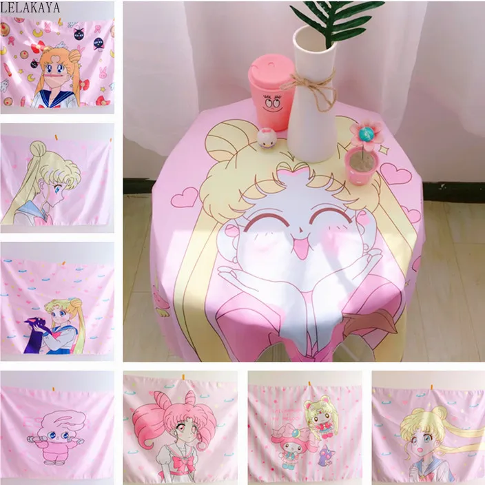 Сейлор Мун Аниме действие напечатанный рисунок полиэстер Usagi Chibiusa мультфильм