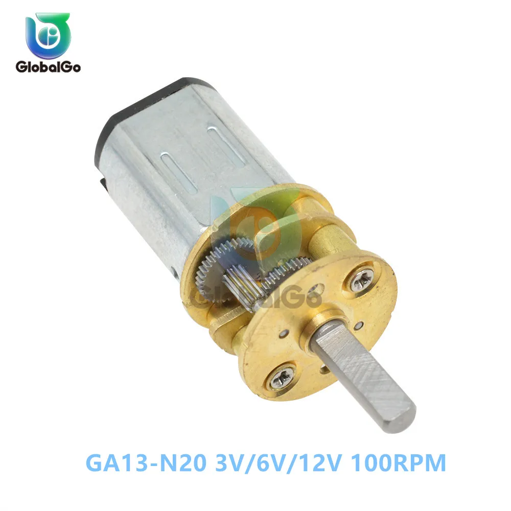 

3V 6V 12V 100RPM Mini Micro DC Gear Motor for DIY Toys Smart Car Motor GA13-N20