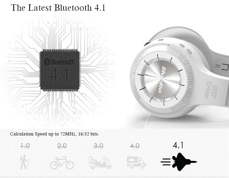 Bluedio Turbine Hurricane HT Bluetooth 4,1 беспроводные стерео наушники, гарнитура для игр, спортивные HiFi наушники высокого качества