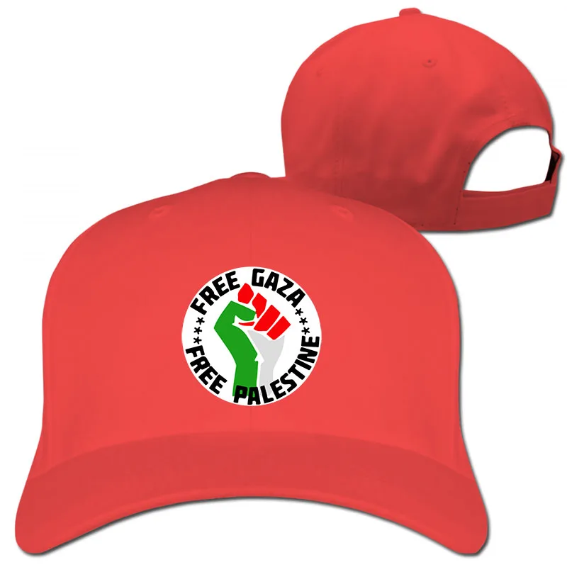 Бейсболка Free Palestine для мужчин и женщин, модные регулируемые кепки - Цвет: 1-Red