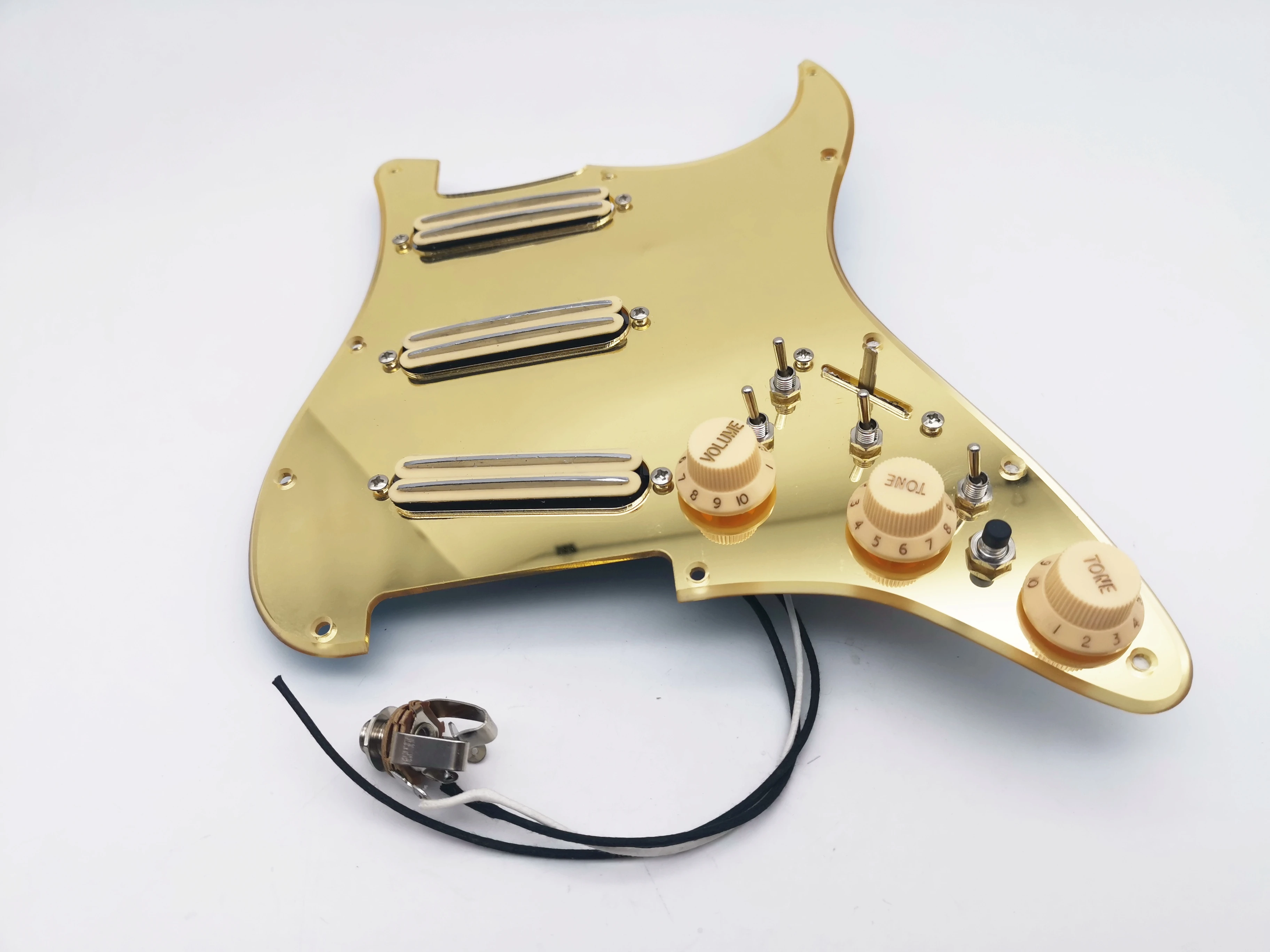 エレクトリックギター用クローズドゴールドギターピックアップ,ハムバッカー,イエロー,ダブルトラック,スギター配線,バーストに適合|ギター パーツ   アクセサリー| AliExpress