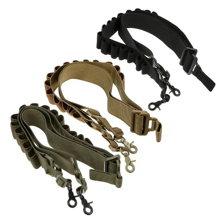 Hunting bag Accessories Ammunition bag lanyard Tactical Military 2 Point Rifle Gun Sling Strap Shell Ammo For hunting 15 shells|Pouches| - AliExpress
