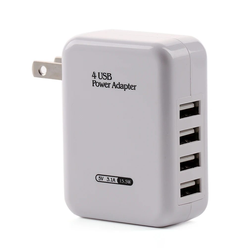 USB умное зарядное устройство 4 порта штепсельная вилка европейского стандарта