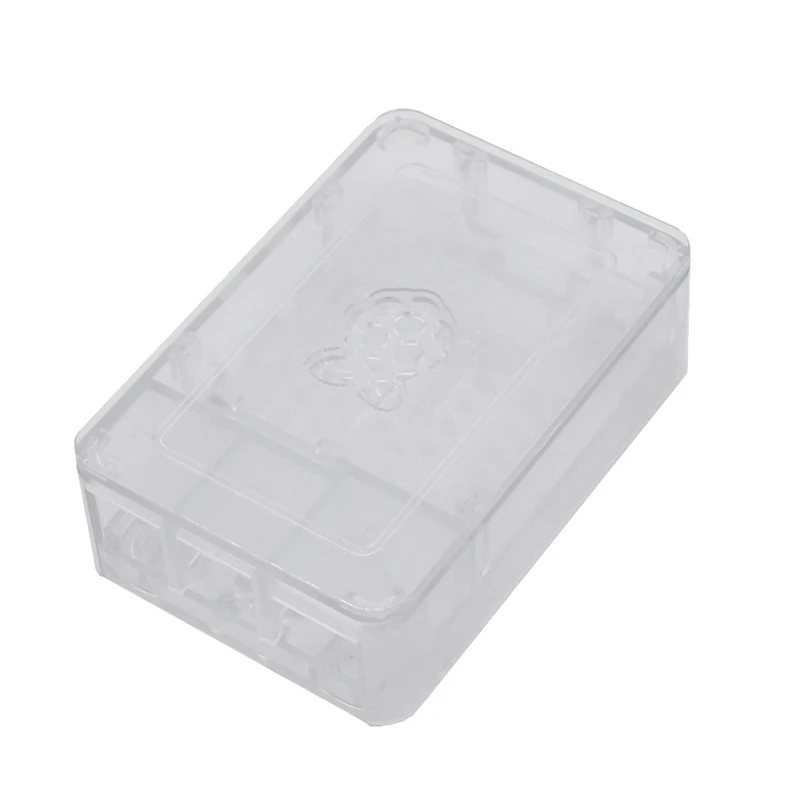 Transparent Для Raspberry Pi ABS чехол Корпус коробка V4 с радиатором для Raspberry Pi 4B - Цвет: Transparent