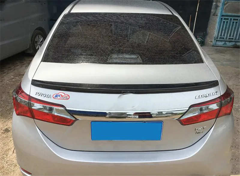 Багажник настоящий карбоновый спойлер corolla- высокое качество цвет заднее крыло автомобиля для Toyota corolla задний губы маленький спойлер хвост