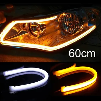 

Turn Signal Flowing Bar SiliconeFlexible LED Tube Strip Daytime Running Lights DRL Daytime Running Lights Headlight Turn Signa