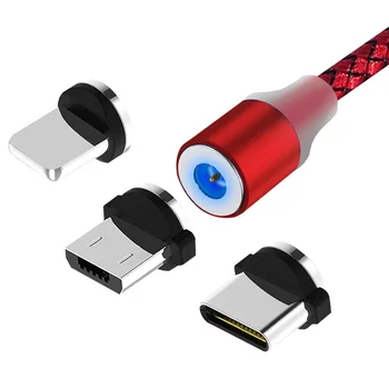 

Fast Charging Magnetic Cable plug Micro USB Type C Charger For iPhone XS X 8 7 Samsung S10 9 Magnet Android Phone Cable plug
