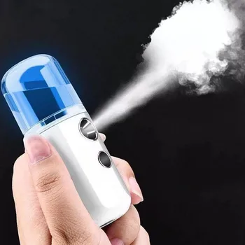 

30ml Rechargable Humidifier Air Diffuser Handheld Water Ultrasonic Nano Essential Car Oil Steamed Face Skin Care tools