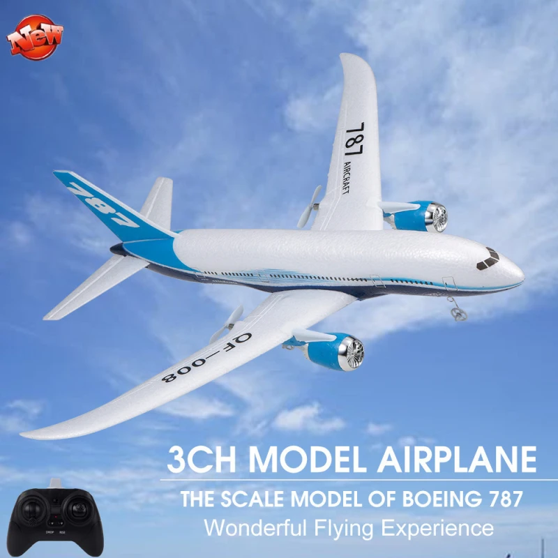 Purchase  Simulation 787 Civil Airliner Model Electric RC Aircraft Plane 300M 55CM Large Fixed-Wing Glider Ep