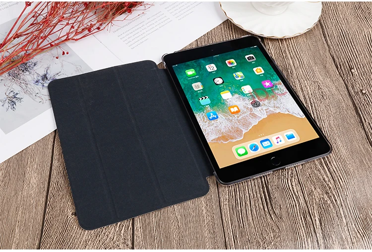 QIJUN Painted Case For iPad Mini 4 7.9'' PU leather Flip Stand Cover For ipad mini4 Smart Cover For iPad A1538 A1550 Cases