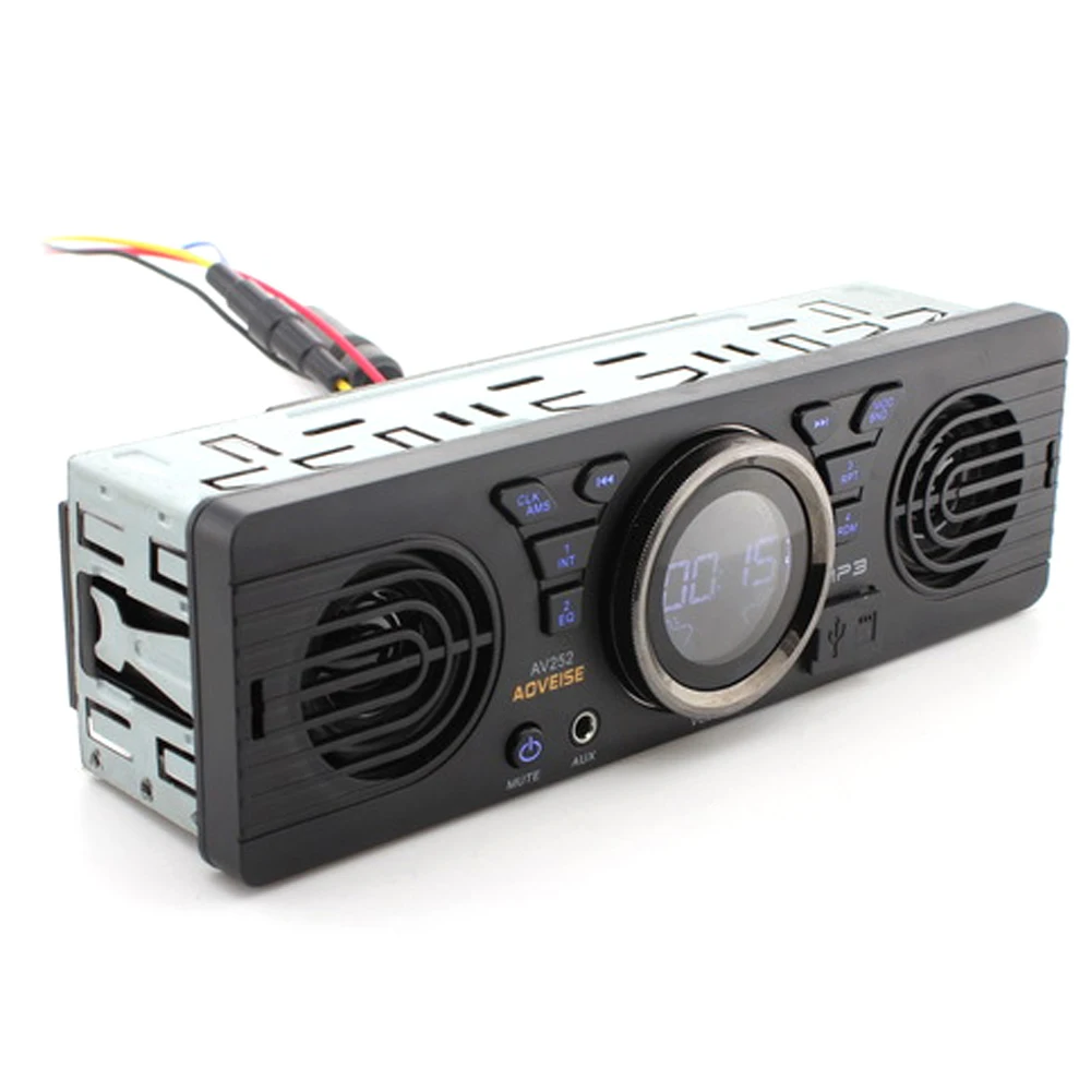 12.0V Car Secure Digital Memory Card MP3 Audio Electric Radio With Loudspeaker BT Host Dual Speakers Stereo |