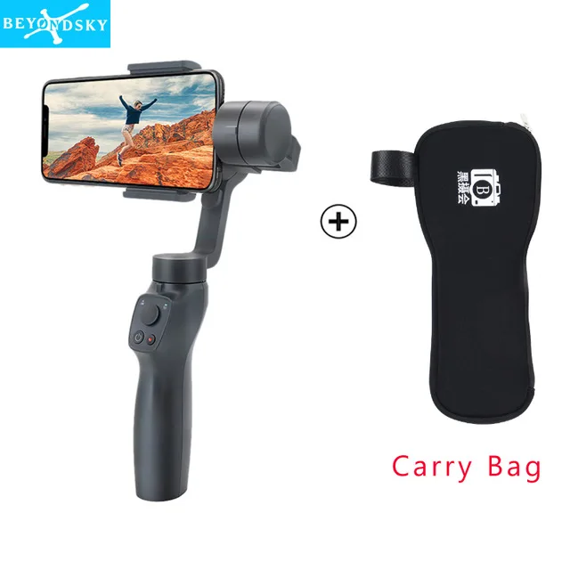Beyondsky Eyemind 2 3-осевой Ручной Стабилизатор Gopro Экшн камеры Gimbal для iphone и Android телефон сумка для переноски штатив подарки VS DJI Osmo 2 - Цвет: add bag