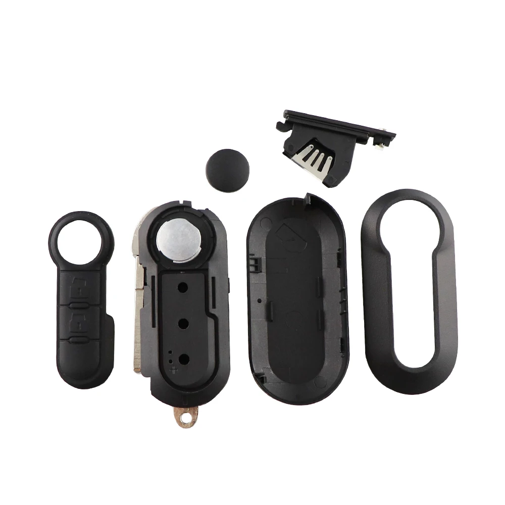 Keyforkess2 3 Bottoni Modificato A Distanza di Vibrazione Chiave Borsette Per Fiat 500 Doblo Ducato Panda Punto Per Peugeot Chiave Dell'automobile caso Uncut Lama - H059d2b2683d64781bd52b7ec7d18504dW