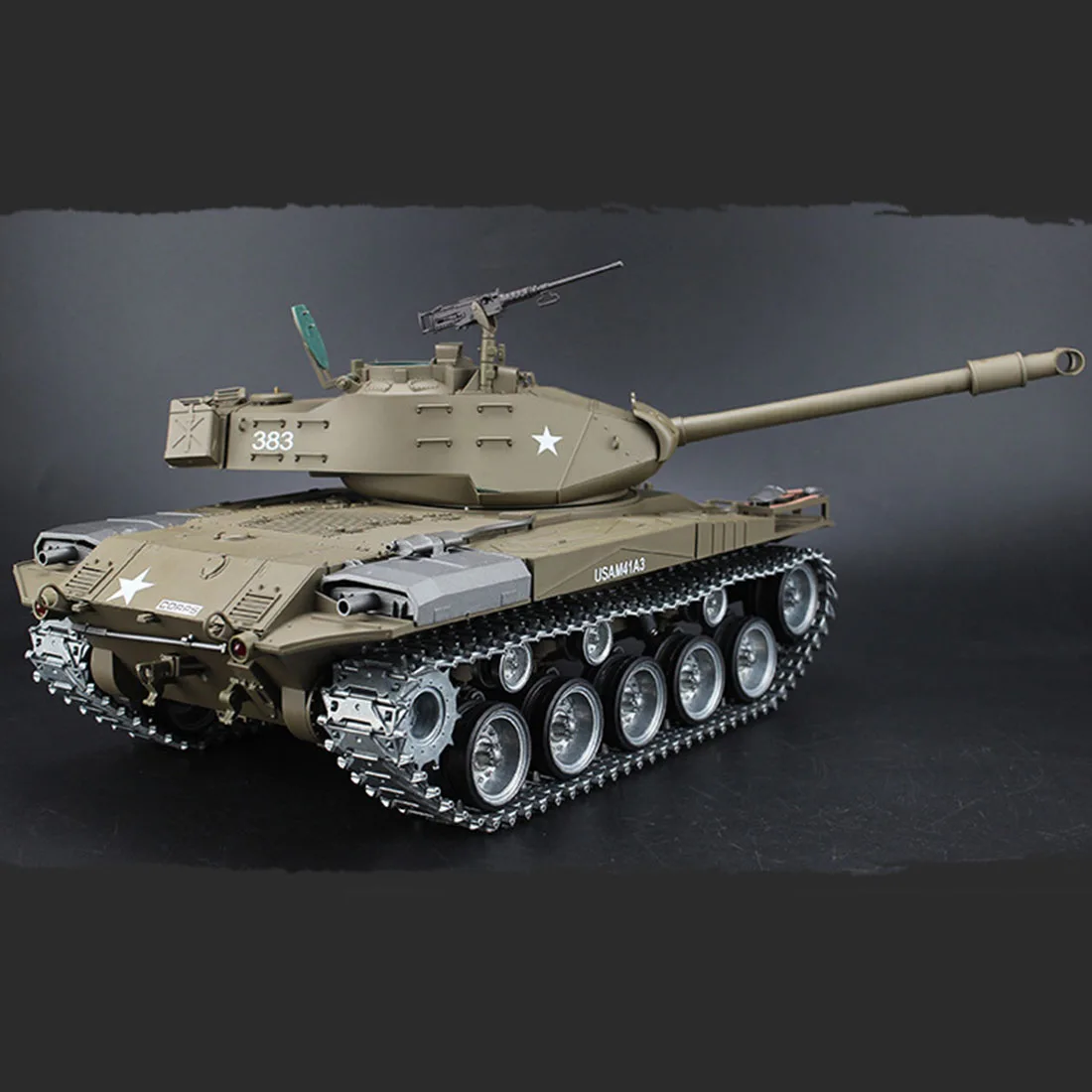 1:16 Американский Уолкер бульдог A41A3 светильник Танк 2,4 г модель дистанционного управления Военный танк звук дым стрельба эффект МЕТАЛЛ Ultimate